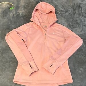 Nike Light Pink Quarter-Zip Hoodie